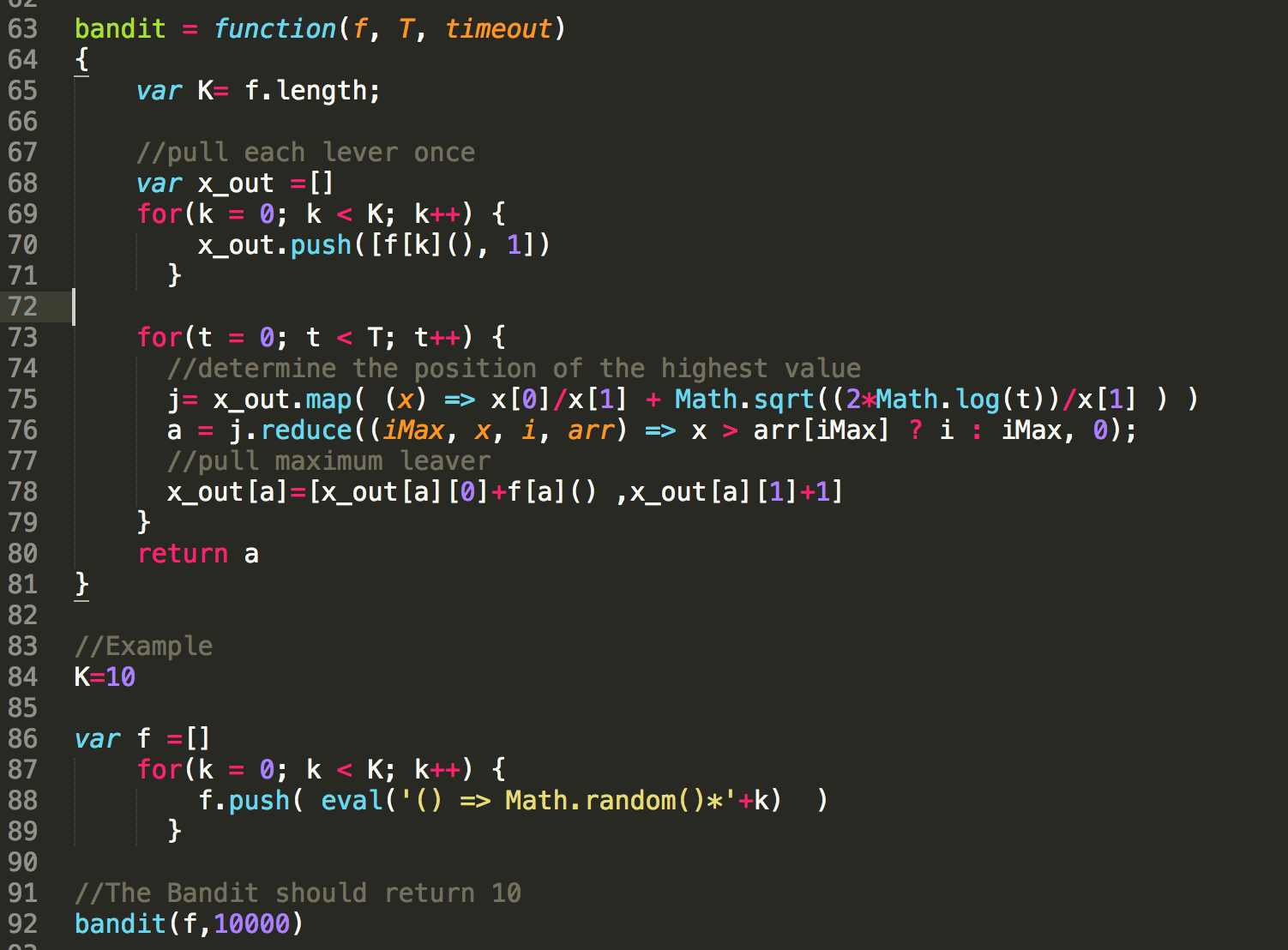 Solving the Multiarmed Bandit problem with JavaScript - The Big Data Blog
